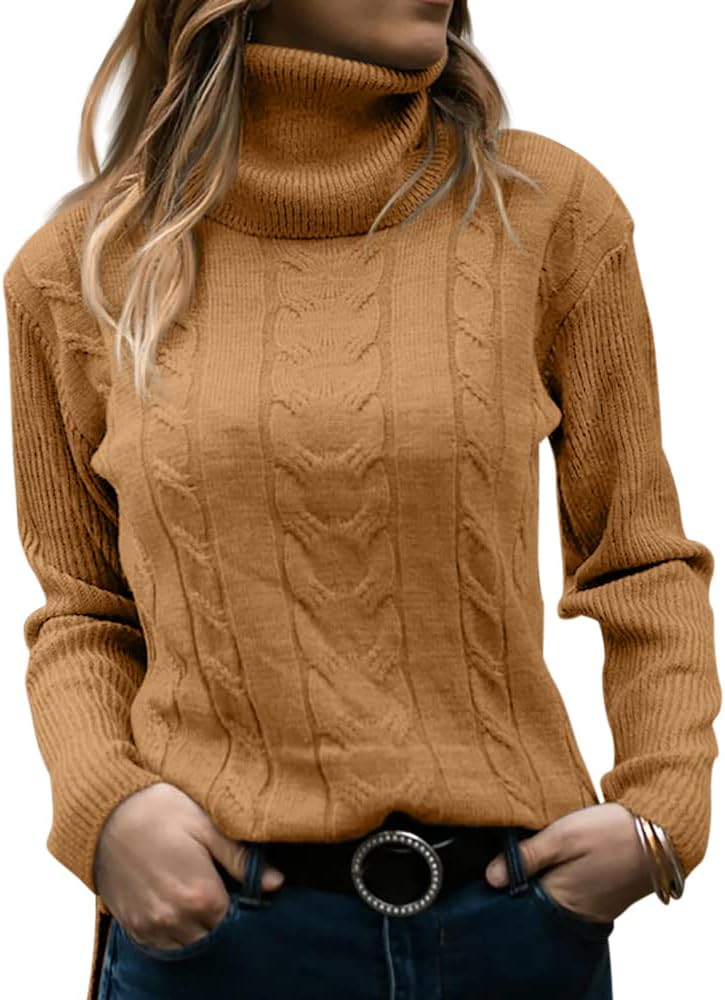Stylish Knitted Women's Turtleneck - Denise – product view 1