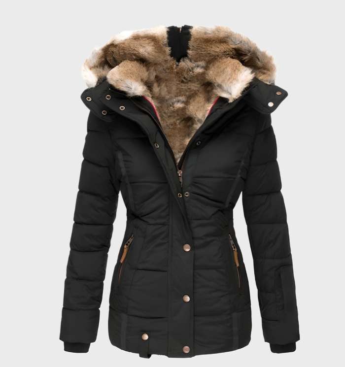 Slim Fit Ladies Winter Jacket with Hood - Aurora – product view 1