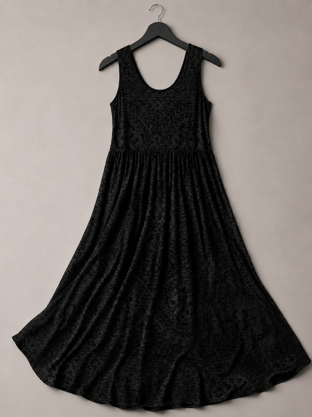 Midnight Blossom Maxi Dress - front