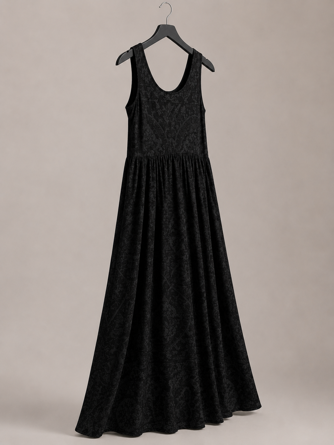 Midnight Blossom Maxi Dress - detail