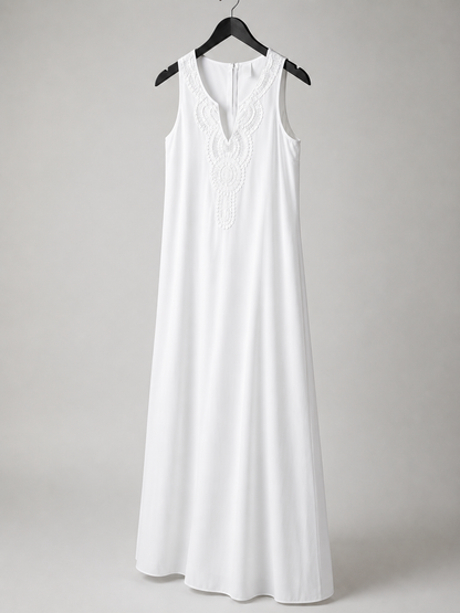Ivory Lace Maxi Dress