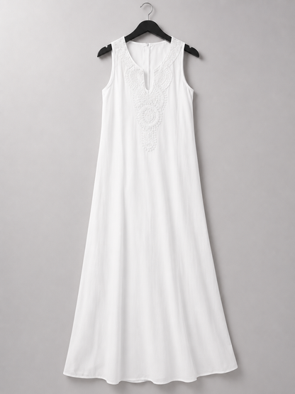 Ivory Lace Maxi Dress