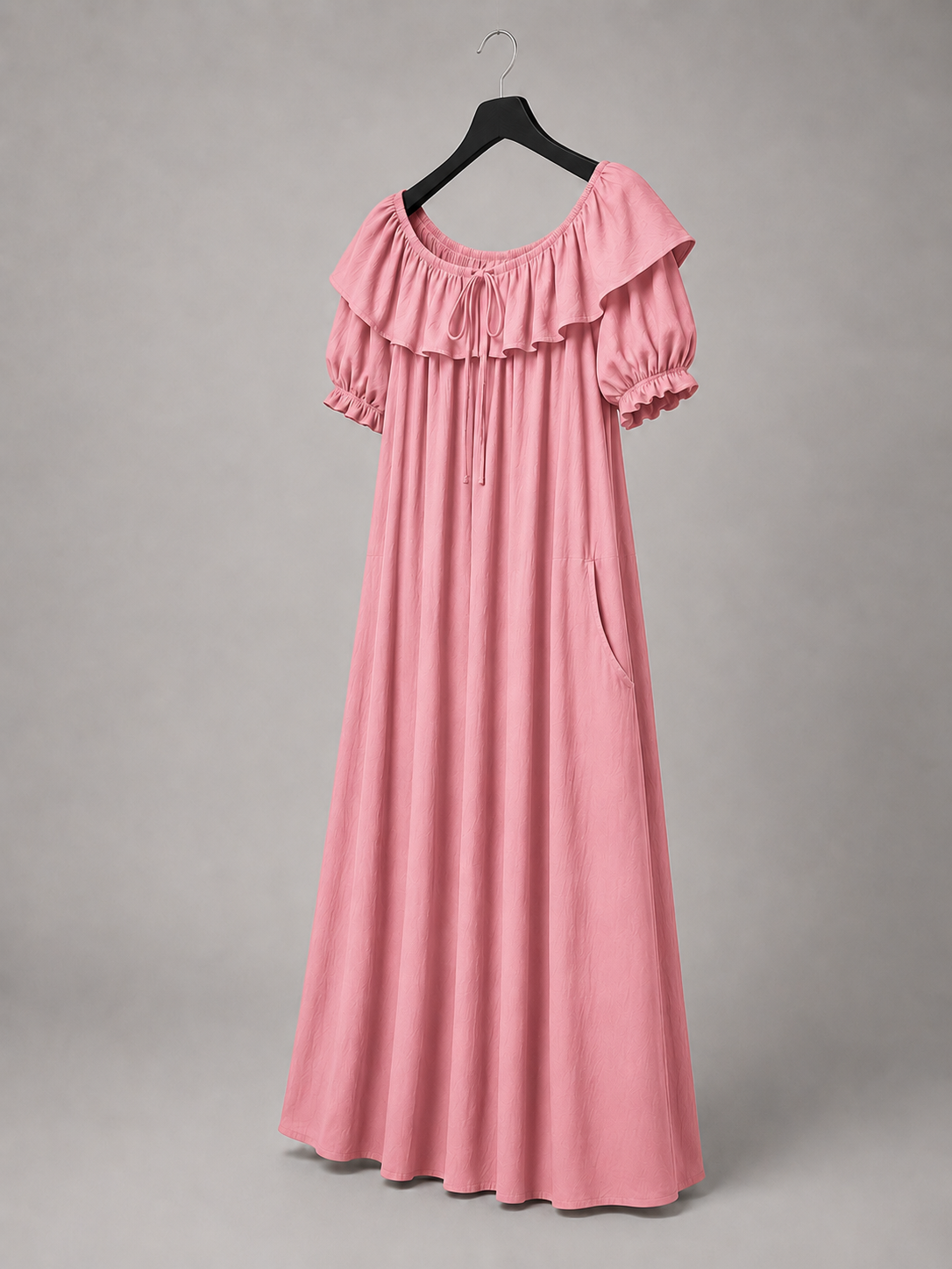 Rose Off-Shoulder Maxi Dress