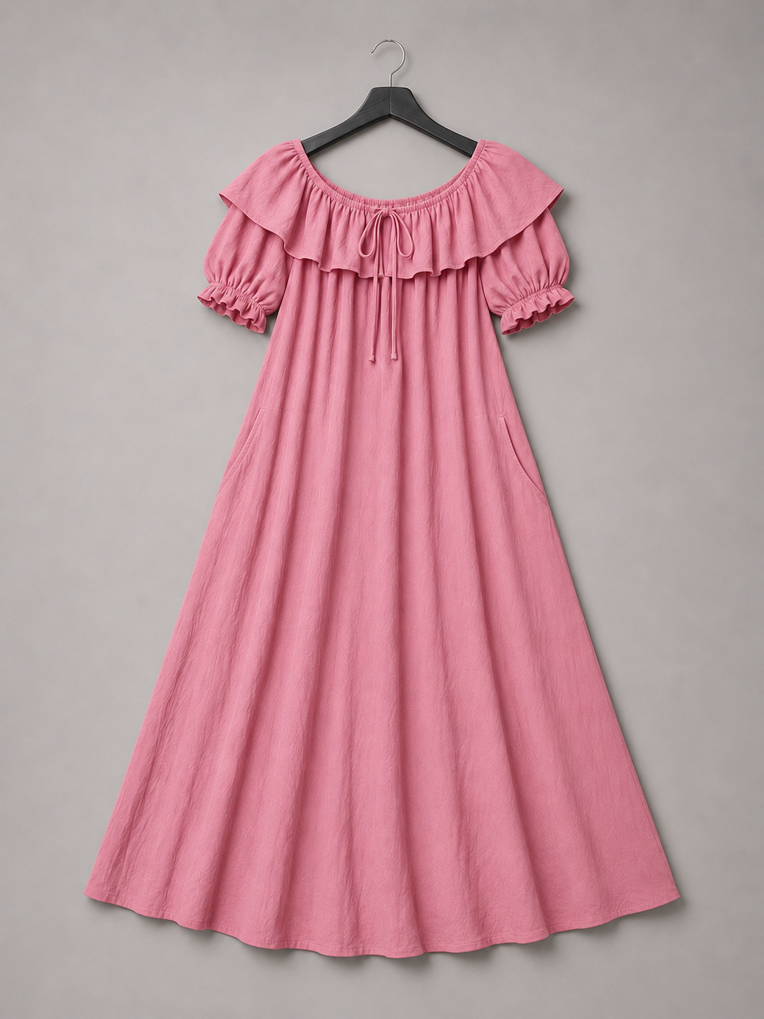 Rose Off-Shoulder Maxi Dress