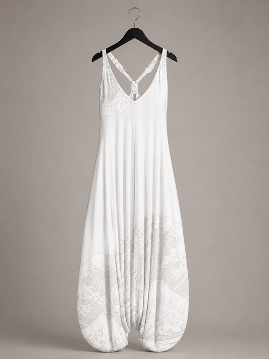 Ocean Wave Harem Jumpsuit