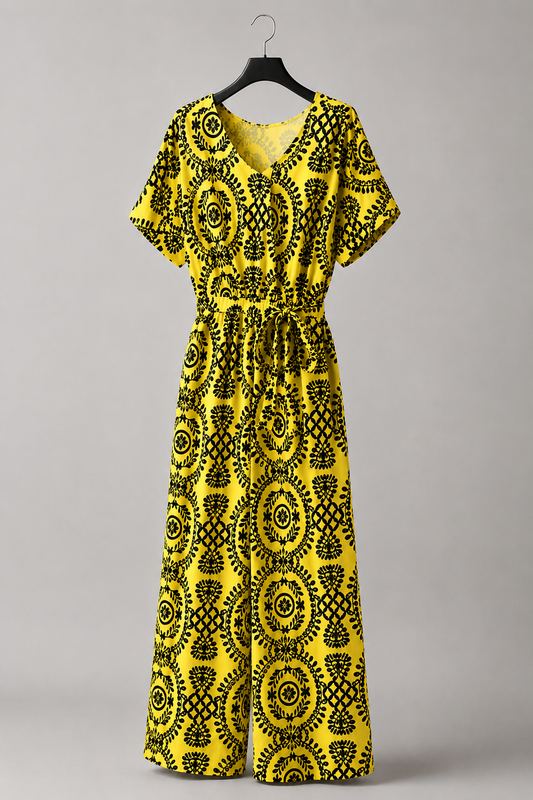 Sunflower Medallion Jumpsuit