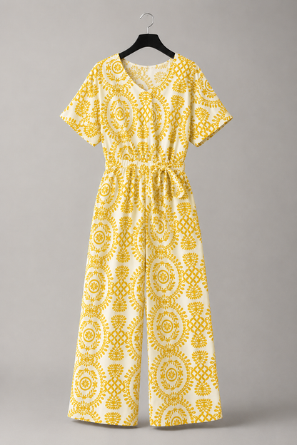 Sunflower Medallion Jumpsuit