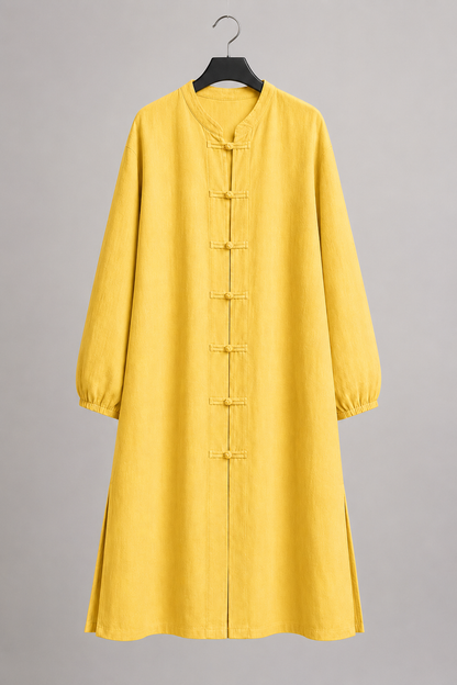 Golden Mandarin Tunic Dress