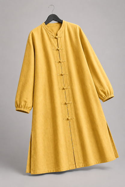 Golden Mandarin Tunic Dress