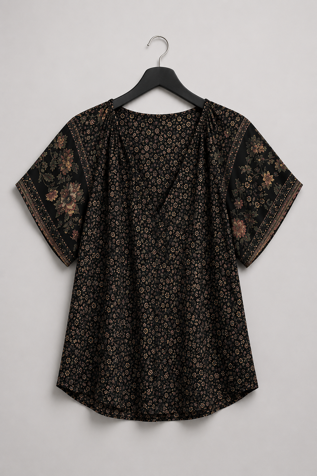 Noir Floral Blouse