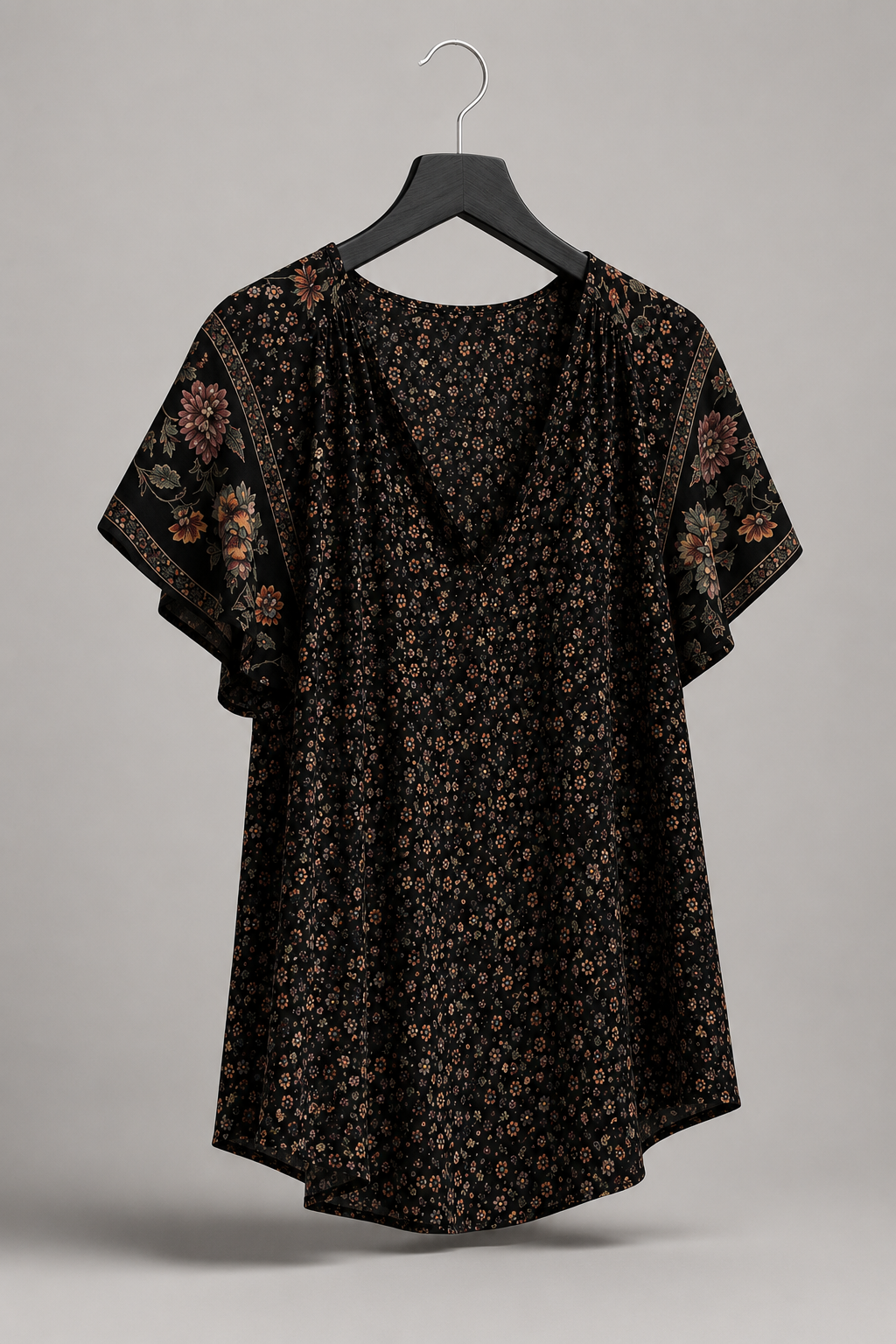 Noir Floral Blouse