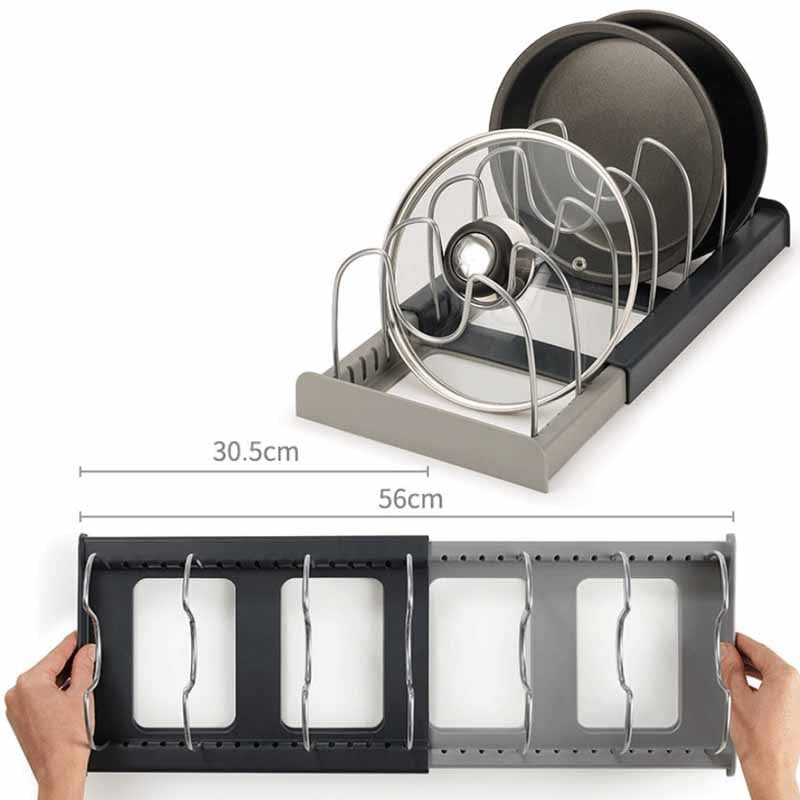 Expandable Pan and Lid Organizer