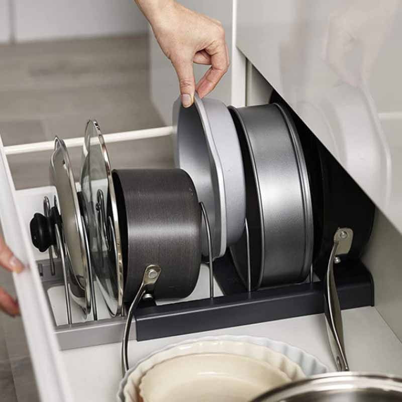Expandable Pan and Lid Organizer
