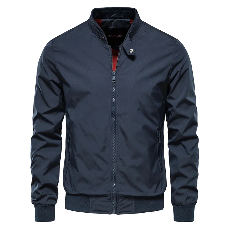 Men's Classic Zip-Up Bomber Jacket – Casual Everyday Outerwear – product view 3