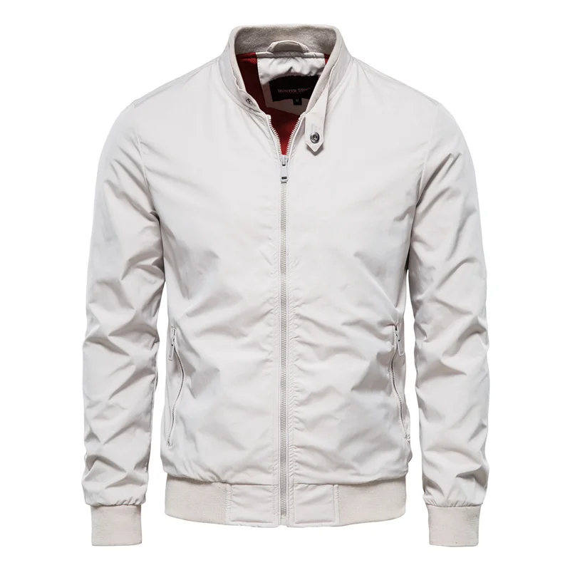 Men's Classic Zip-Up Bomber Jacket – Casual Everyday Outerwear – product view 4