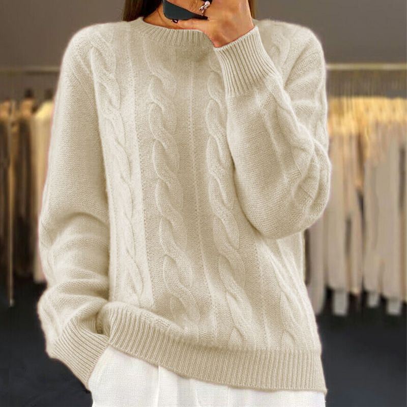 Warm Knitted Ladies Sweater - Bella – product view 1