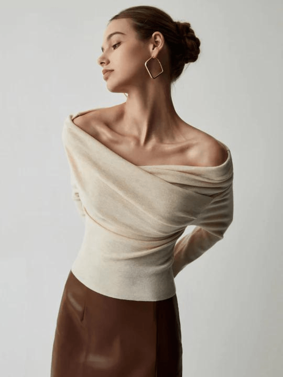 Trendy Off-Shoulder Sweater - Maria – product view 1