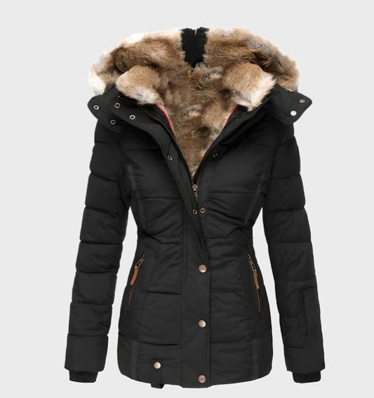 Slim Fit Ladies Winter Jacket with Hood - Aurora – product view 1