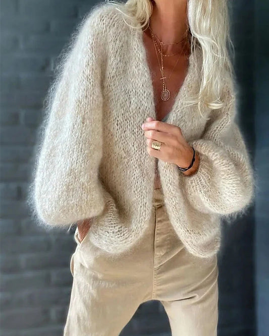 Informal Cardigan with Long Flared Sleeves - Maya – product view 1