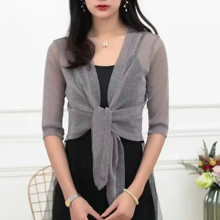 Lightweight Sparkly Shrug Cardigan - Kristi – product view 1