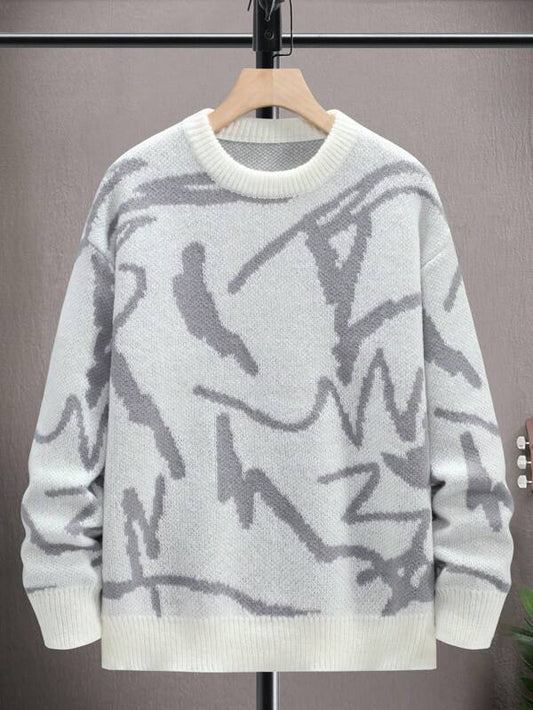 Men's Sweater with Graphic Print - Arvid – product view 1