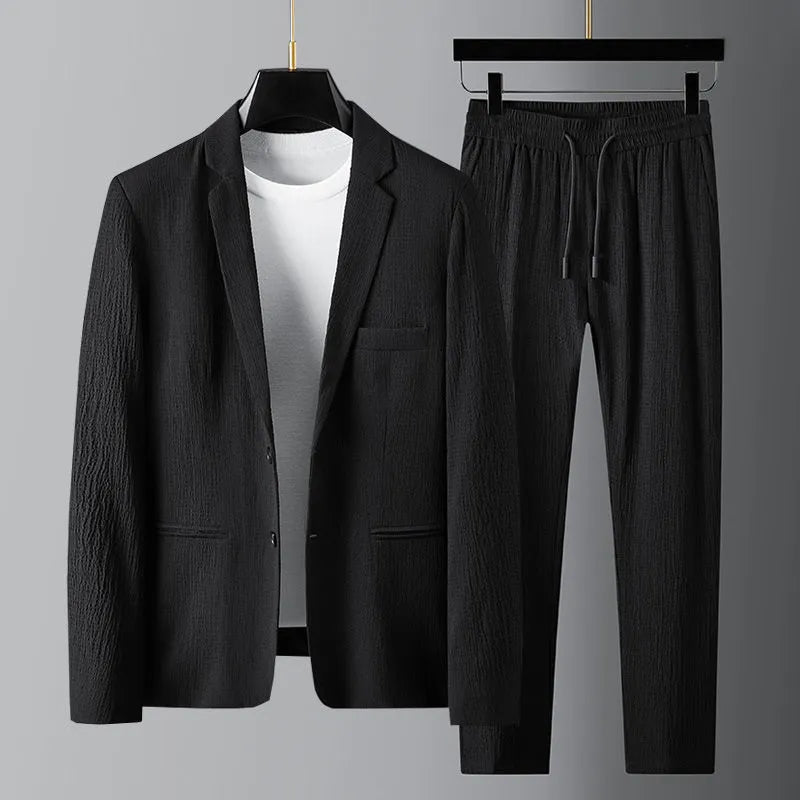 Textured Blazer And Pants Two-Piece Set - Harvey – product view 1