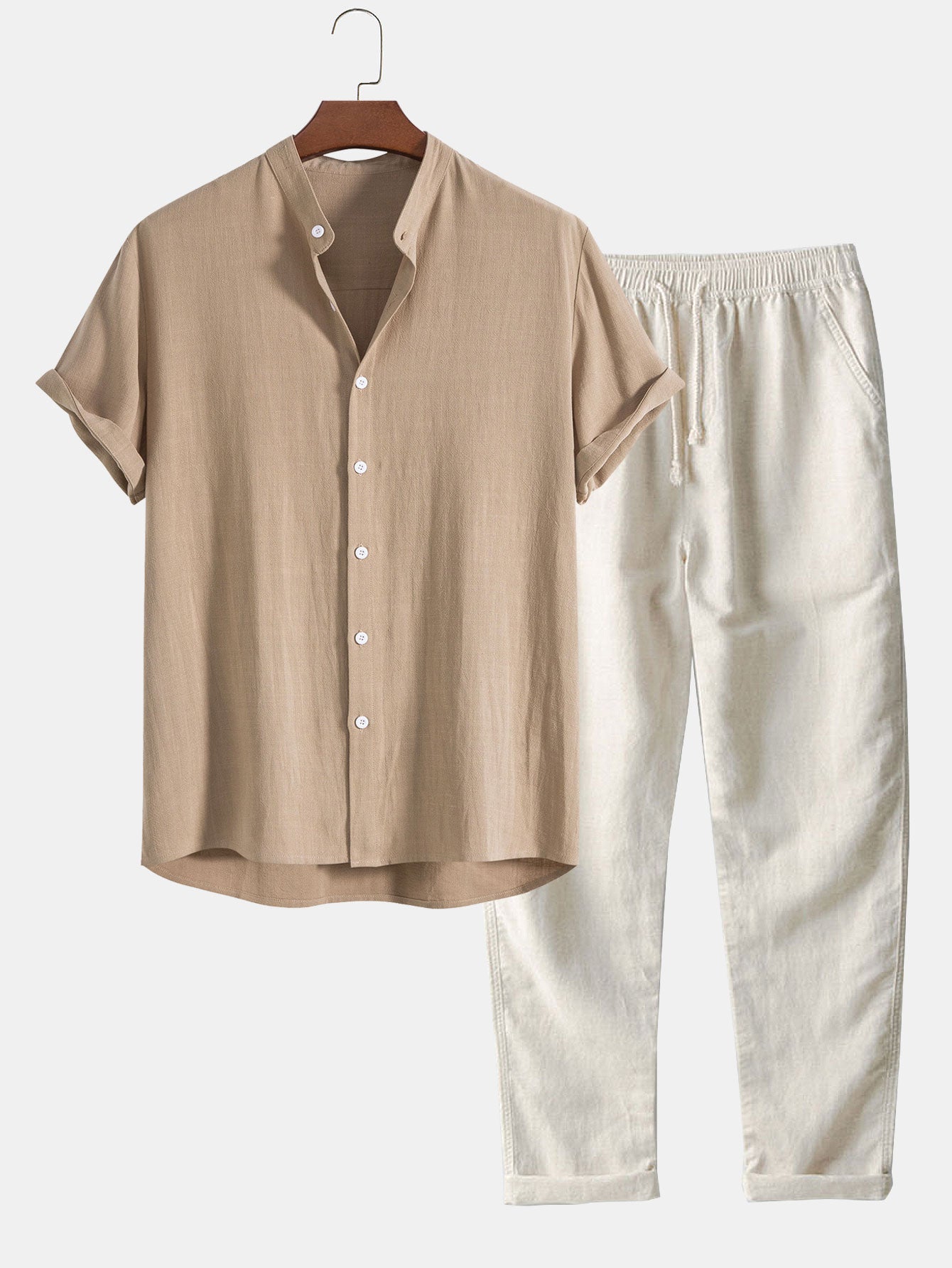 Linen Shirt and Trouser Set - Antonio – product view 1