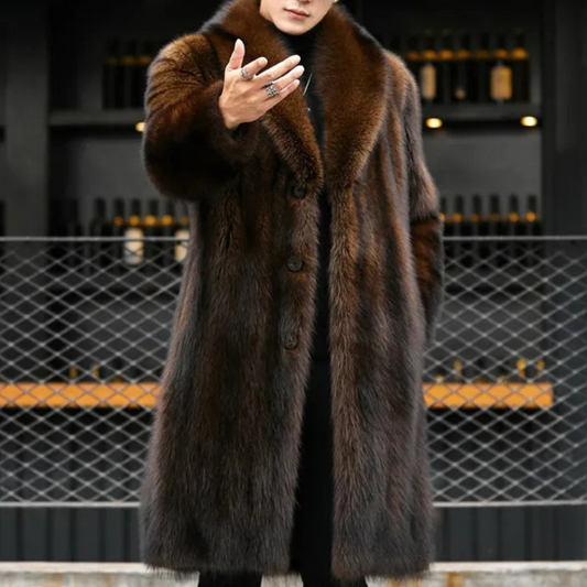 Timeless Men's Coat with Fur Look - Jules – product view 1