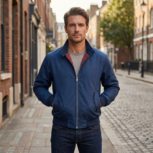 Classic Harrington Jacket Design – product view 1