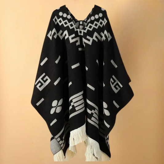 Warm Poncho for Men - Kael – product view 1