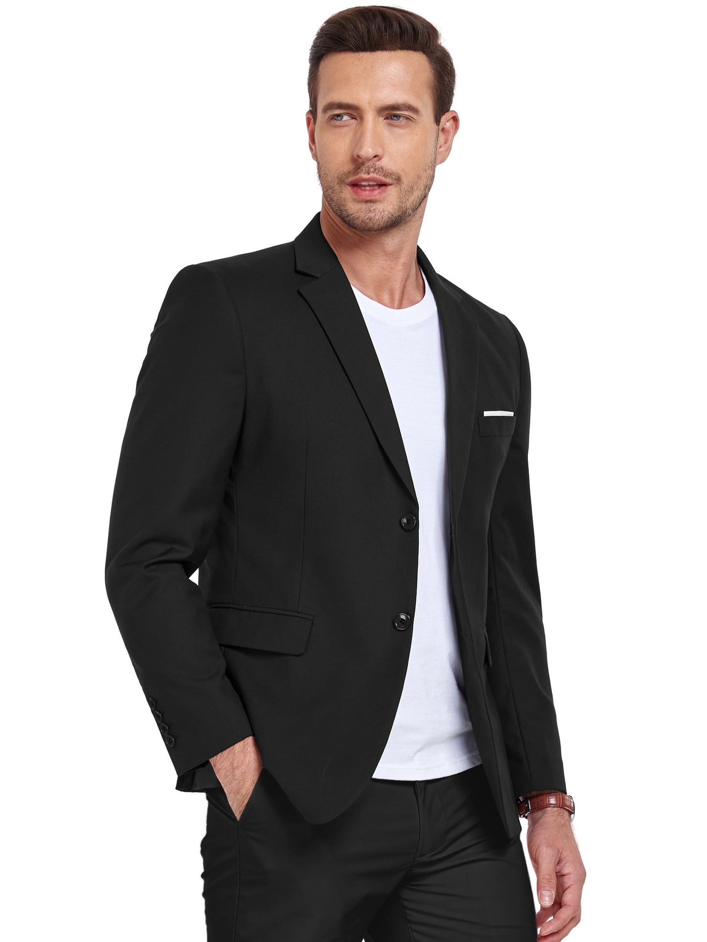 Classic Notch Lapel Men's Blazer – product view 1