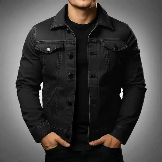 Robust & Timeless Men's Denim Jacket made from 100% Cotton - Noah – product view 1