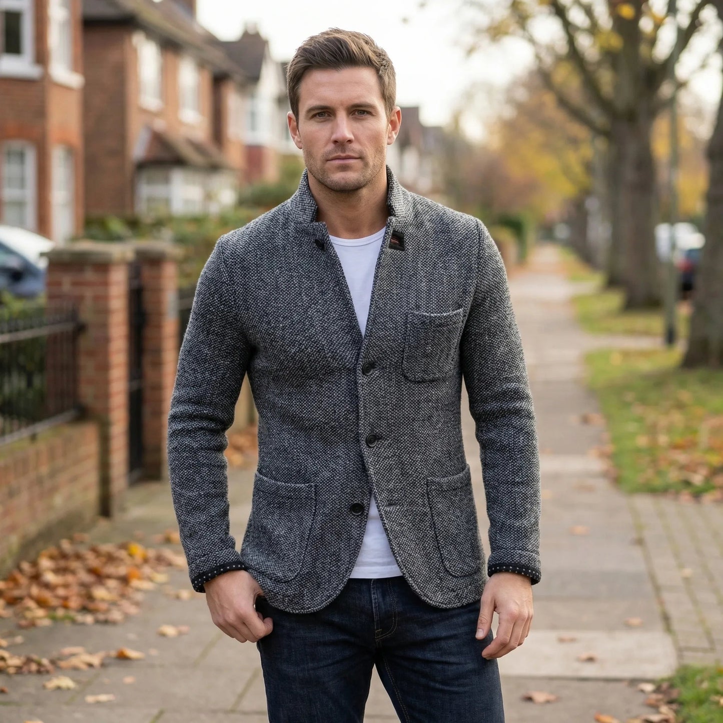 Men's Short-Length Fitted Blazer – product view 1
