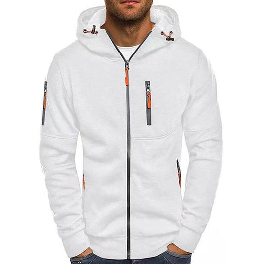 Men's Zip-Up Hooded Knit Sweater Fleece Pullover Hoodie – product view 1