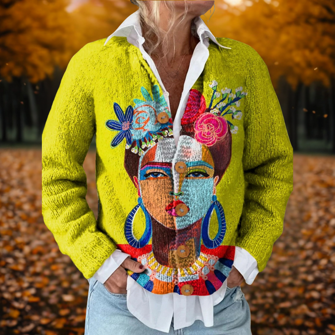 Art Printed Cardigan – product view 1