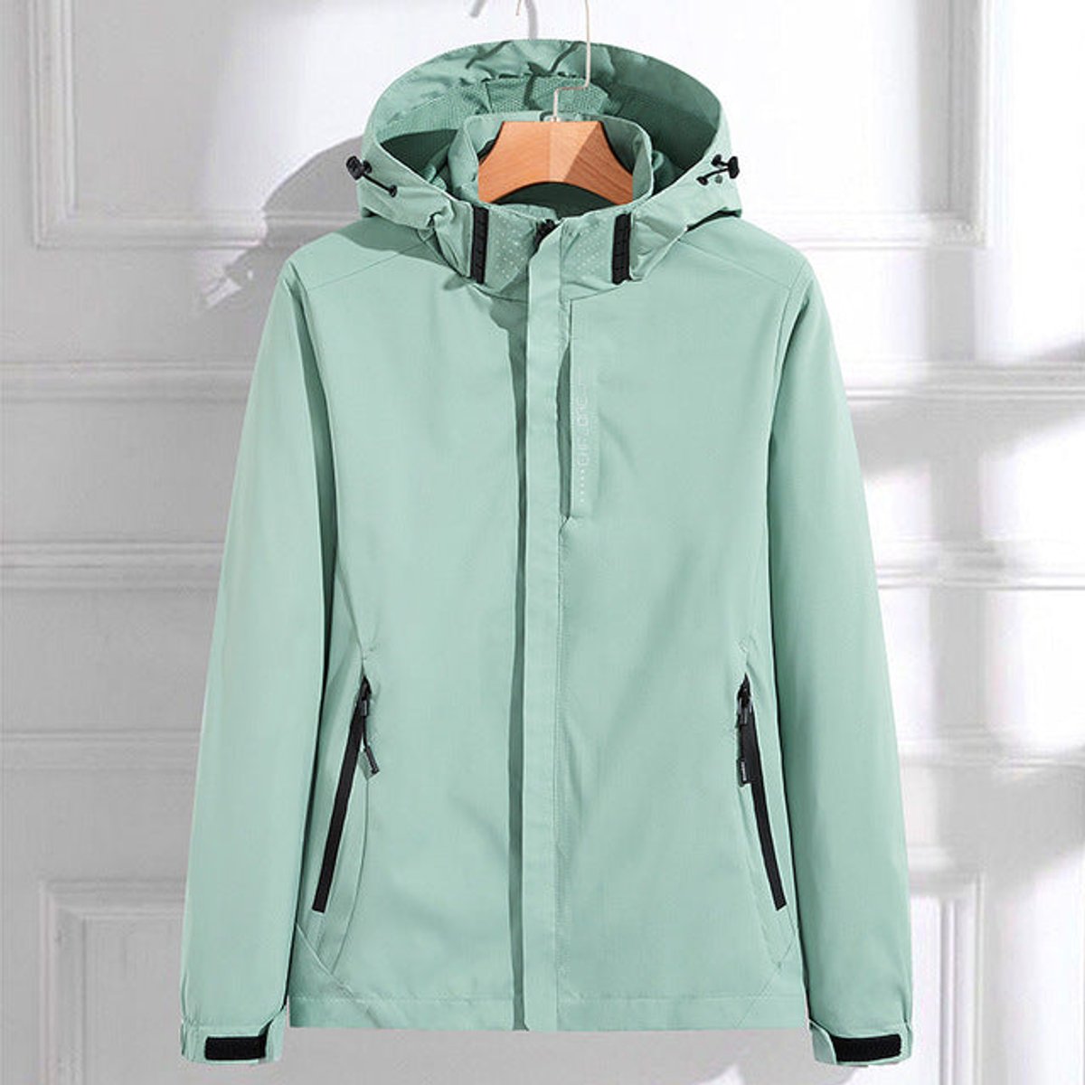 Women's Waterproof Hooded Adjustable-Fit Rain Jacket – product view 1