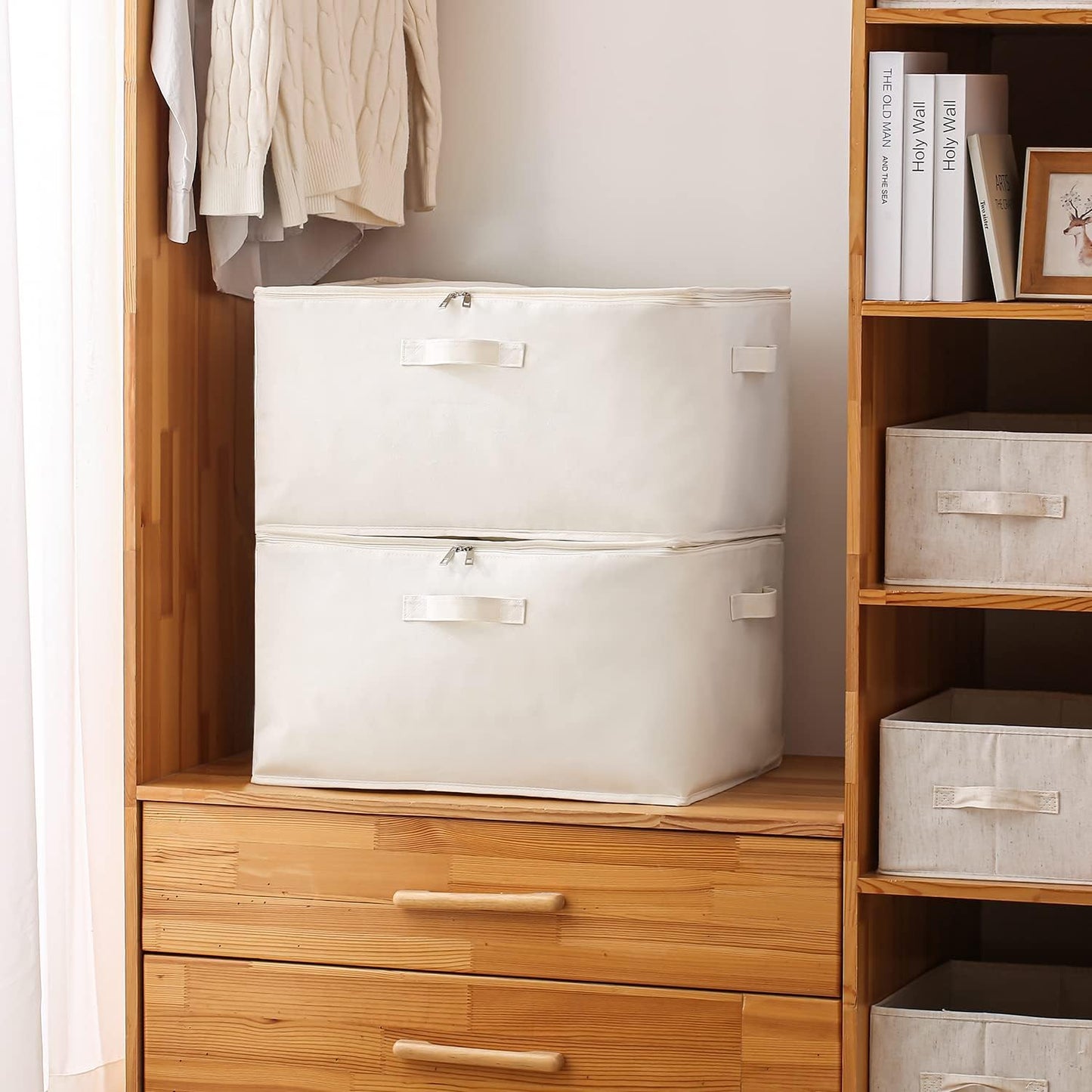 Canvas Organizer Set Doppelte Mit Griffen Und